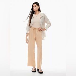 Aritzia lodge linen pants small